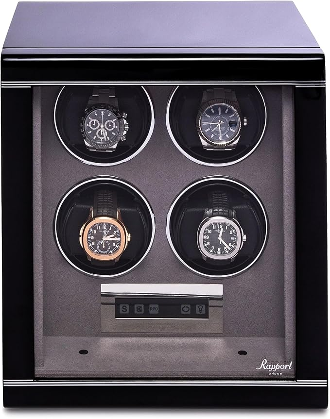 RAPPORT FORMULA QUAD WATCH WINDER BLACK