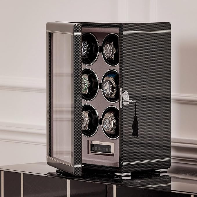 RAPPORT FORMULA SIX WATCH WINDER, CARBON FIBRE