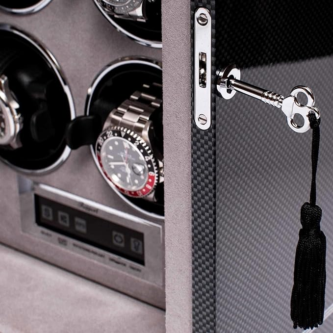 RAPPORT FORMULA SIX WATCH WINDER, CARBON FIBRE