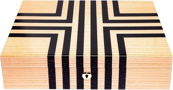 RAPPORT LABYRINTH TEN WATCH BOX  OFF WHITE/BEIGE