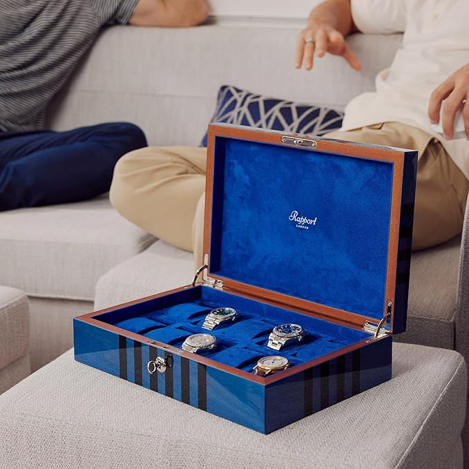 RAPPORT LABYRINTH TEN WATCH BOX  BLUE
