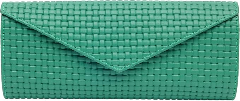 RAPPORT CHARLOTTE LEATHER JEWELRY ROLL GREEN