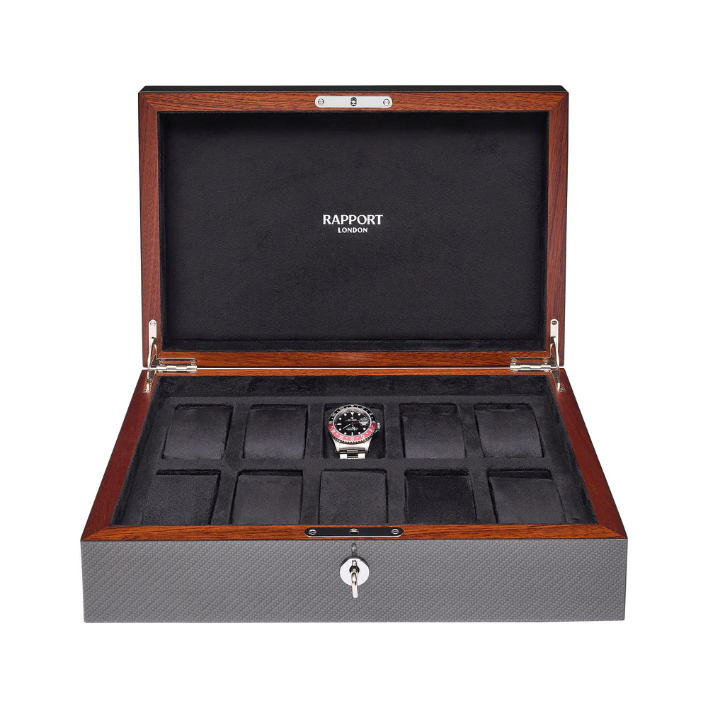 RAPPORT CARBON FIBRE FIVE WATCH BOX