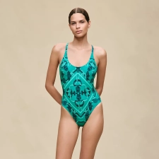 HERMES GRACE SWIMSUIT VERT TOURMALINE