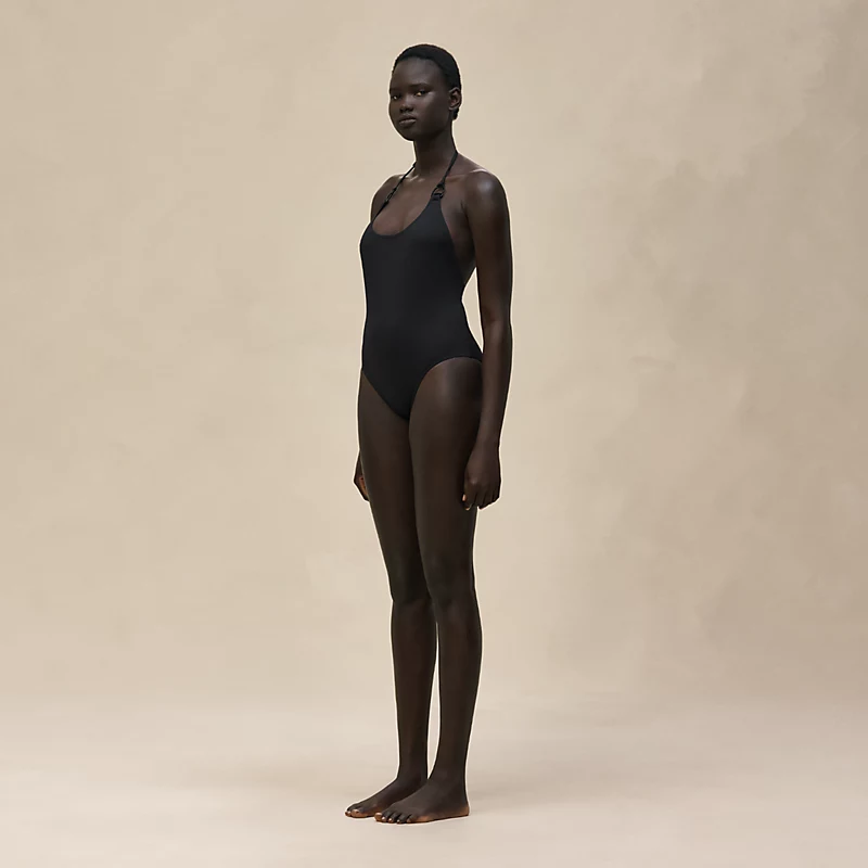 HERMES HEATHER SWIMSUIT NOIR