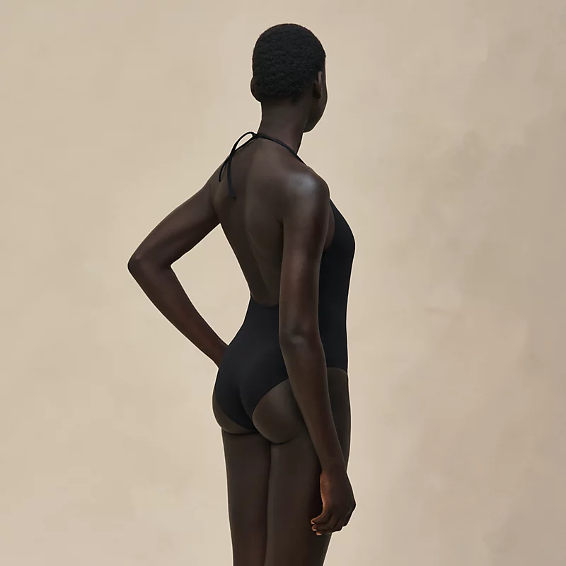 HERMES HEATHER SWIMSUIT NOIR
