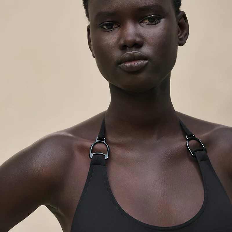 HERMES HEATHER SWIMSUIT NOIR
