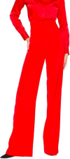 SERGIO HUDSON SILK TUXEDO SIGNATURE PANT  CRIMSON