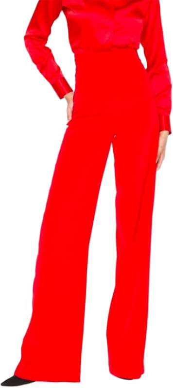 SERGIO HUDSON SILK TUXEDO SIGNATURE PANT  CRIMSON
