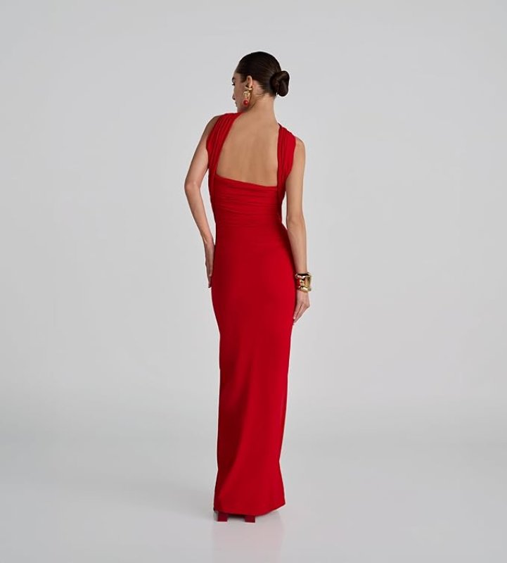 MAYGEL CORONEL MULETT BODYDRESS RED