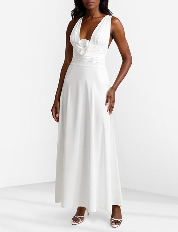 MAYGEL CORONEL ORINOCO DRESS WHITE