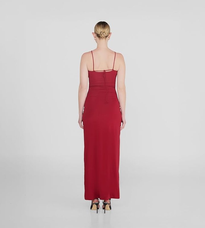 MAYGEL CORONEL VERANERA BODYDRESS CARMESI