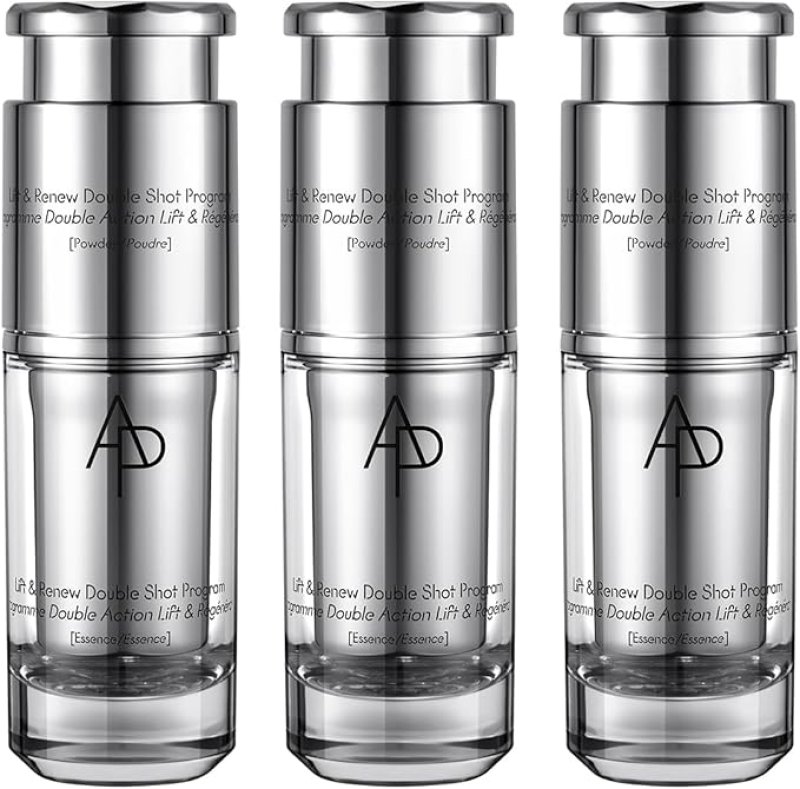 AMOREPACIFIC AP BEAUTY (BY AMOREPACIFIC) M.D. LIFT & RENEW DOUBLE SHOT PROGRAM (0.3 OZ.+0.03 OZ.) X 3, REJUVENATING BOOSTER SYSTEM, MOISTURE BARRIER REPAIR, ELASTICITY ENHANCEMENT, ANTI-AGING