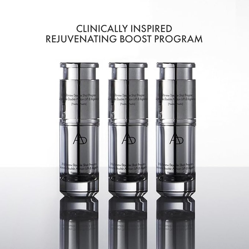 AMOREPACIFIC AP BEAUTY (BY AMOREPACIFIC) M.D. LIFT & RENEW DOUBLE SHOT PROGRAM (0.3 OZ.+0.03 OZ.) X 3, REJUVENATING BOOSTER SYSTEM, MOISTURE BARRIER REPAIR, ELASTICITY ENHANCEMENT, ANTI-AGING