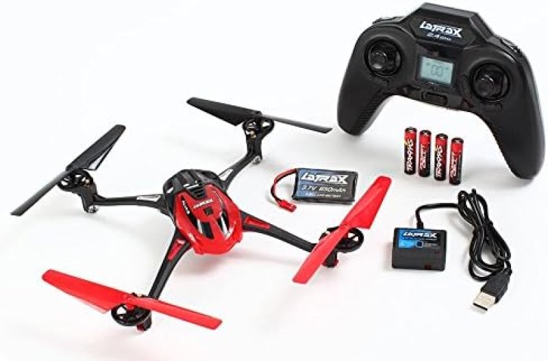TRAXXAS ALIAS RED QUAD ROTOR HELICOPTER HIGH-PERFORMANCE RC DRONE FOR AERIAL FUN