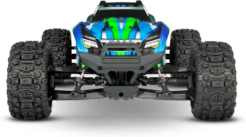 TRAXXAS MAXX WIDE GREEN 1 10 4WD MONSTER TRUCK RC CAR RTR 2.4GHZ RADIO CONTROL MODEL