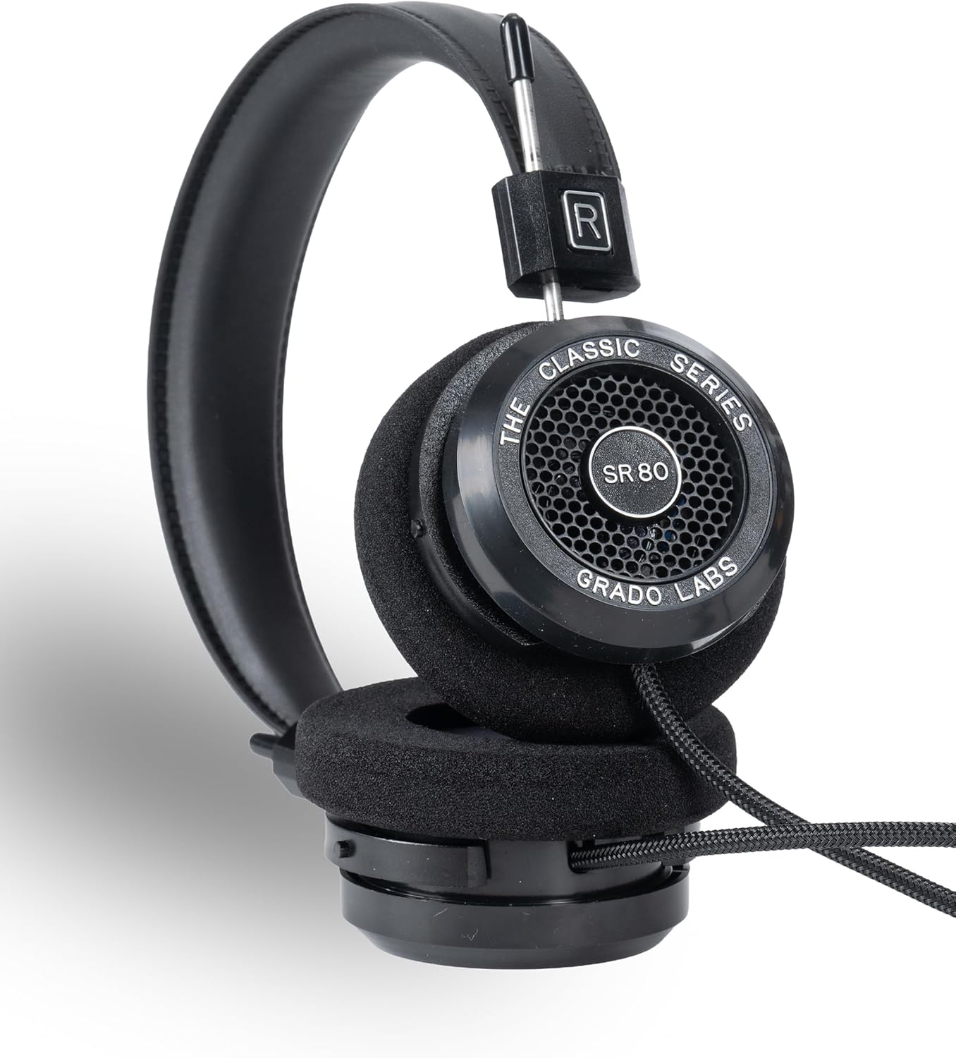 GRADO SR80 CLASSIC SERIES WIRED OPEN-BACK OVER-EAR HEADPHONES LIGHTWEIGHT NATURAL SOUND