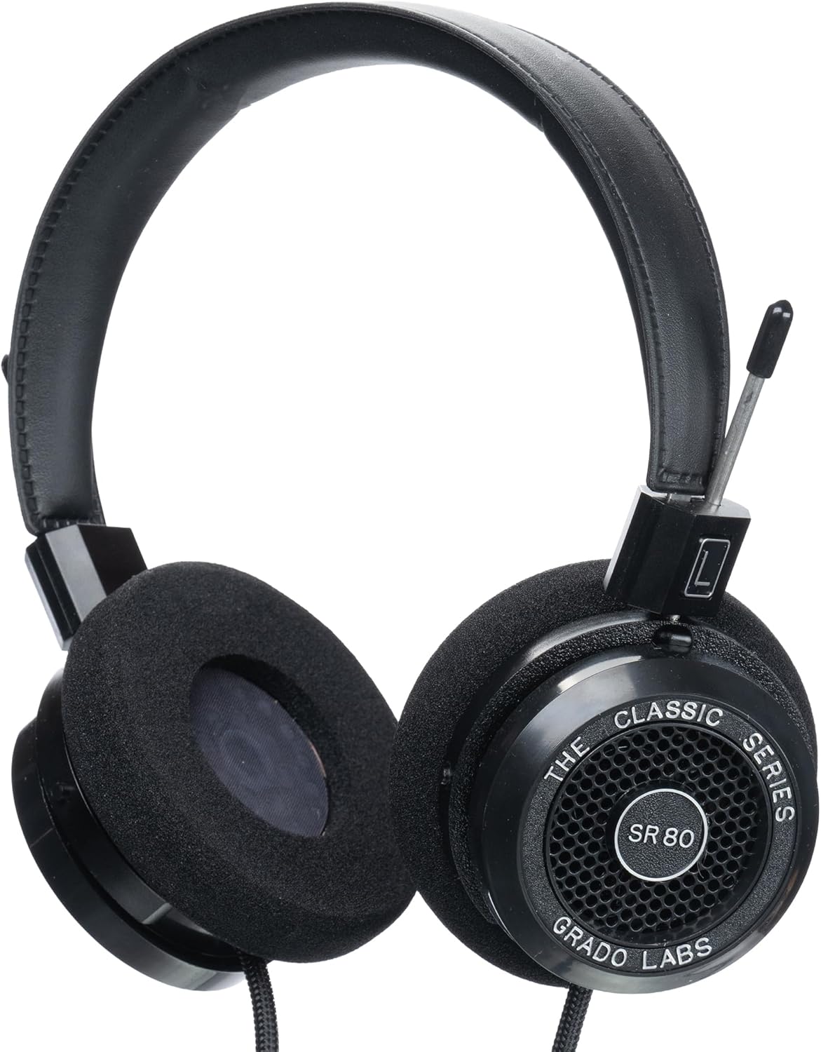 GRADO SR80 CLASSIC SERIES WIRED OPEN-BACK OVER-EAR HEADPHONES LIGHTWEIGHT NATURAL SOUND