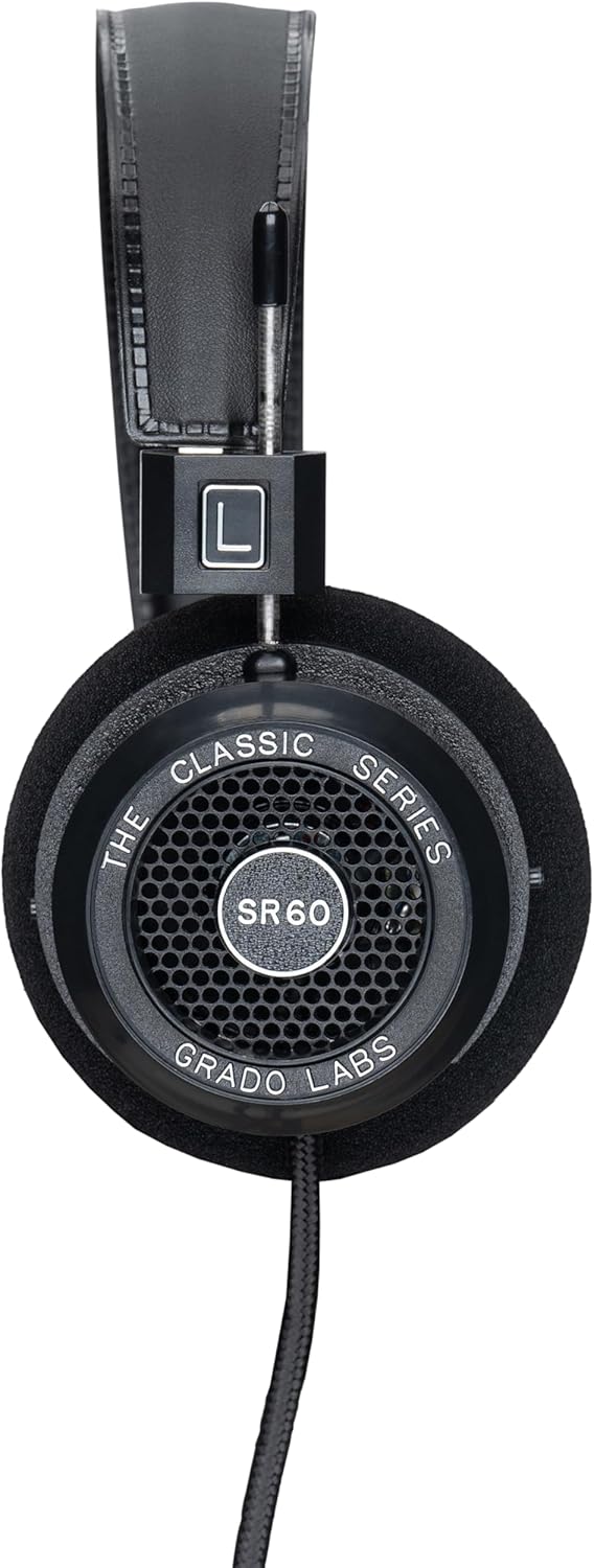 GRADO SR60 CLASSIC SERIES OPEN-BACK WIRED ON-EAR HEADPHONES LIGHTWEIGHT NATURAL SOUND