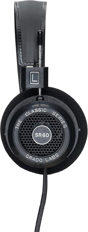 GRADO SR60 CLASSIC SERIES OPEN-BACK WIRED ON-EAR HEADPHONES LIGHTWEIGHT NATURAL SOUND