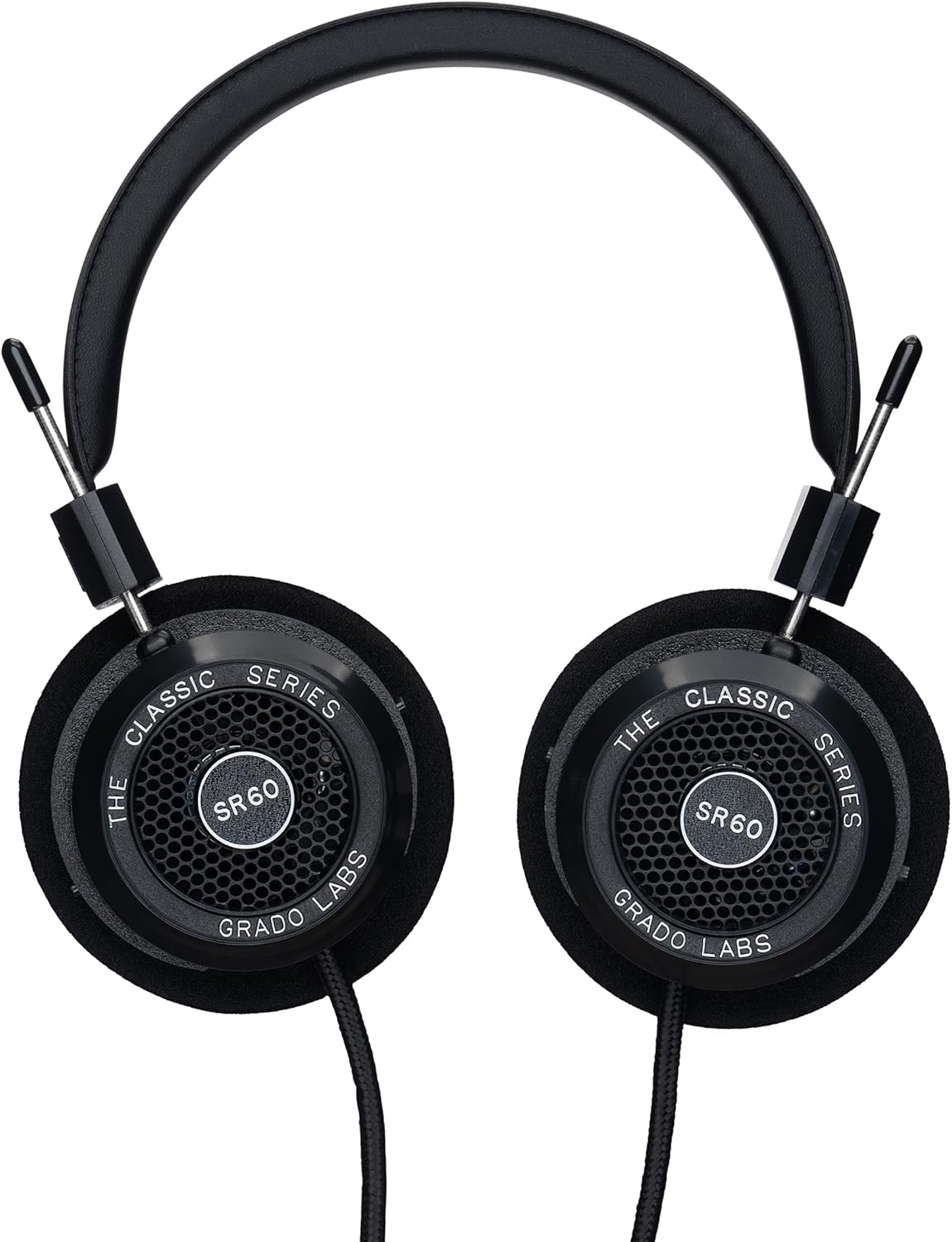 GRADO SR60 CLASSIC SERIES OPEN-BACK WIRED ON-EAR HEADPHONES LIGHTWEIGHT NATURAL SOUND