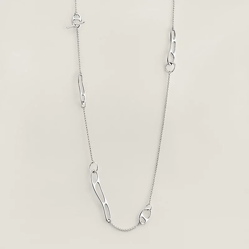 HERMES CHAINE D'ANCRE PUNK LONG NECKLACE
