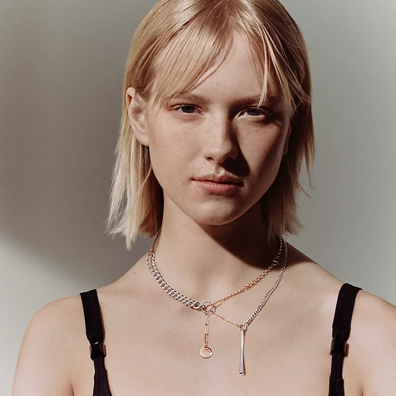 HERMES MIX AND H NECKLACE, MEDIUM MODEL
