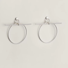 HERMES LOOP EARRINGS, MEDIUM MODEL