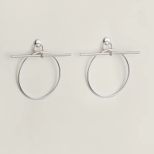 HERMES LOOP EARRINGS, MEDIUM MODEL