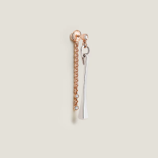 HERMES MIX AND H SINGLE DANGLE EARRING