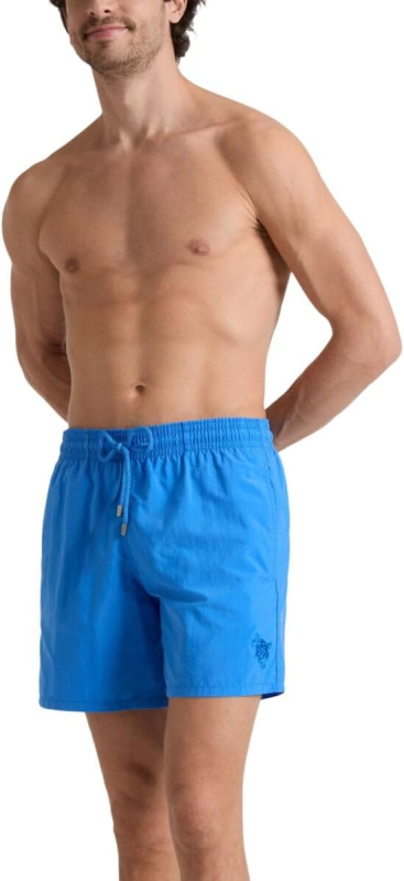 VILEBREQUIN MEN SWIM SHORTS WATER-REACTIVE BUBBLE TURTLES 3D FAIENCE