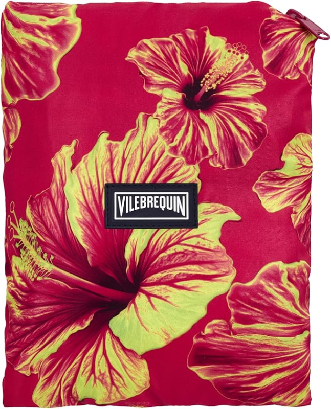 VILEBREQUIN ULTRA-LIGHT AND PACKABLE SWIM SHORTS MACRO HIBISCUS  ECLAIREUR