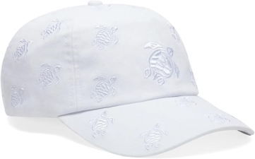 VILEBREQUIN EMBROIDERED CAP TURTLES ALL OVER WHITE