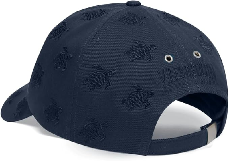 VILEBREQUIN EMBROIDERED CAP TURTLES ALL OVER BLUE MARINE