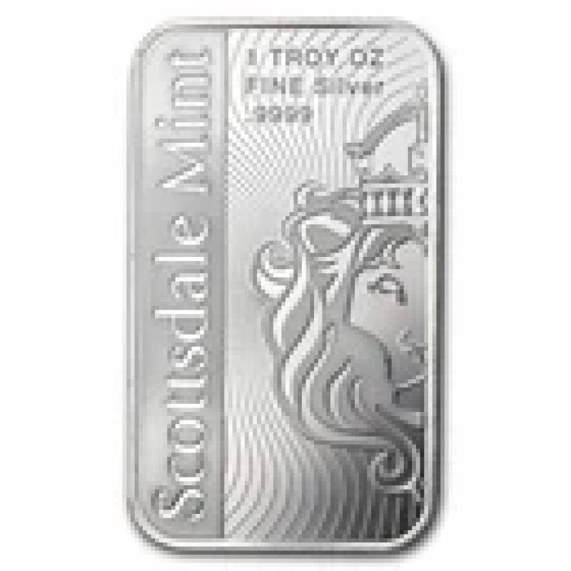 APMEX 1 OZ SILVER BAR - SCOTTSDALE "THE VORTEX