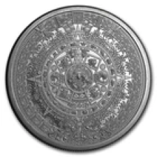 APMEX  2 OZ SILVER ROUND - AZTEC CALENDAR
