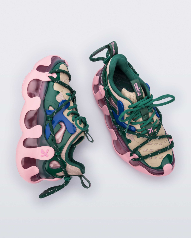 MELISSA X ICON  PINK/BEIGE/GREEN