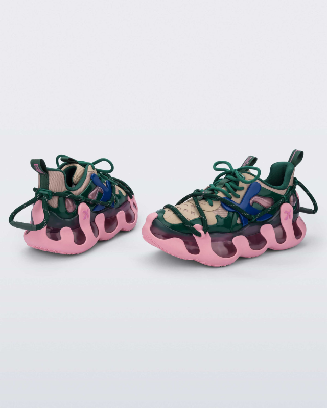 MELISSA X ICON  PINK/BEIGE/GREEN