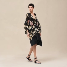 HERMES FERRONNERIE REMIX" BEACH CAFTAN NOIR