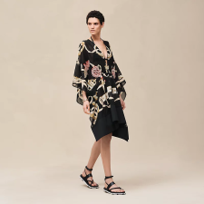 HERMES FERRONNERIE REMIX" BEACH CAFTAN NOIR
