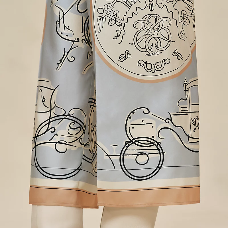 HERMES EX-LIBRIS A MAIN LEVEE" SHORT PANTS GRIS PARULINE