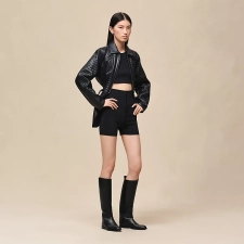 HERMES SILK SHORTS BLEU NOIR