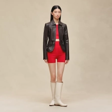 HERMES SILK SHORTS ROUGE AMAZONE