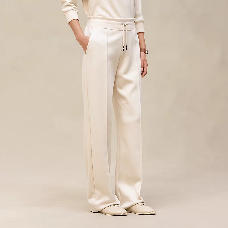 HERMES LOOSE FIT PANTS BLANC CASSé