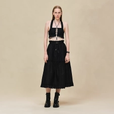 HERMES EMBROIDERED BRA NOIR