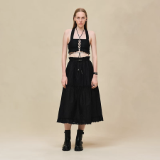 HERMES EMBROIDERED BRA NOIR