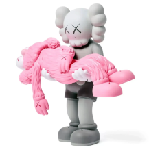 KAWS GONE GREY/PINK COLOR COMPANION BFF LIMITED EDITION 2019 ART VINYL FIGURE