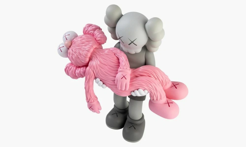 KAWS GONE GREY/PINK COLOR COMPANION BFF LIMITED EDITION 2019 ART VINYL FIGURE