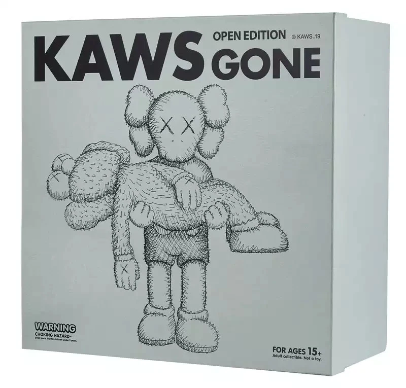 KAWS GONE GREY/PINK COLOR COMPANION BFF LIMITED EDITION 2019 ART VINYL FIGURE