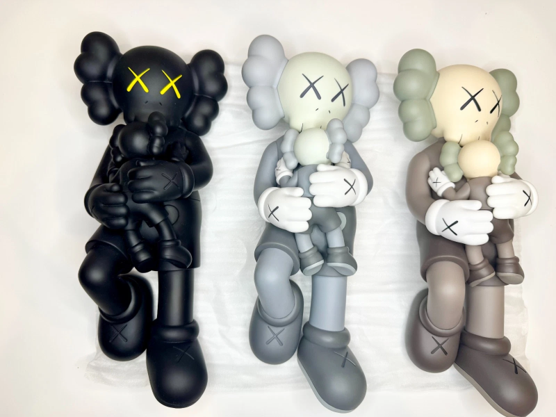 KAWS HOLIDAY SINGAPORE FIGURES FULL SET - BLACK, GREY, BROWN - NEW IN BOX